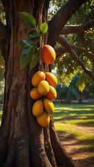 oranges on tree