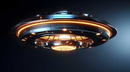 UFO machine icon 3d