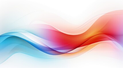 vibrant abstract colorful curved wave design