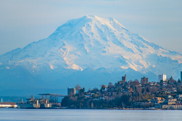 The Mountain Is Out!
Mount Rainier dwarfing Tacoma, Washington USA.
