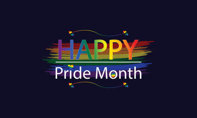 Express Your Pride A Stunning Text Illustration Design for Pride Month 2024