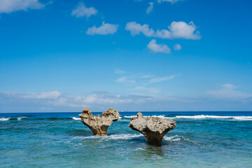 古宇利島にあるハートロック