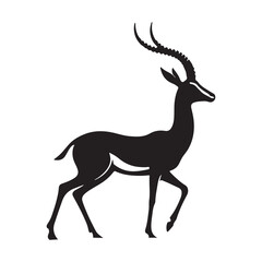 gazelle silhouette vector