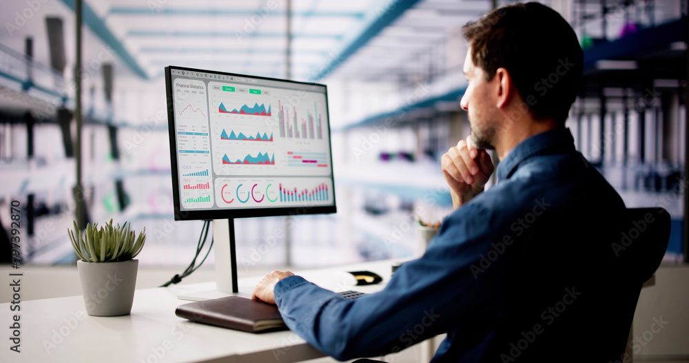Aufkleber kpi business analytics data dashboard