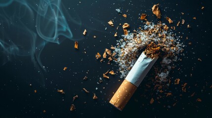 world no tobacco day background concept. copy space 