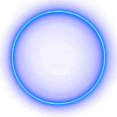 Blue circular special effect to express speed, circle light of effect isolate on transparent png.