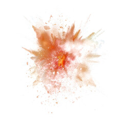 Explosion border dust explode cloudy on transparent png.
