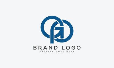 letter GP logo design vector template design for brand