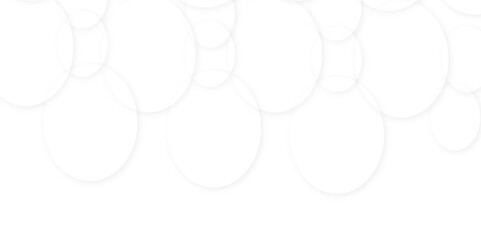 Abstract white gradient circle pattern of 3d bubbles background template. abstract white modern transparency circle presentation background. bubbles, illustration, design, in illustration design.
