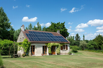 solar panels installed on the roof of a house