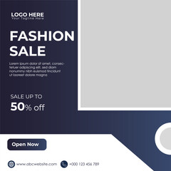  fashion sale banner template. Suitable for social media post and web internet ads. illustration vector.