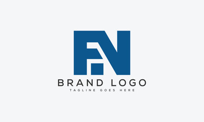 letter FN logo design vector template design for brand