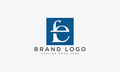 letter FE logo design vector template design for brand