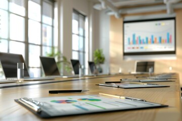 Prepared for a Business Meeting - Office Conference Room