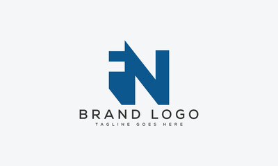 letter FN logo design vector template design for brand