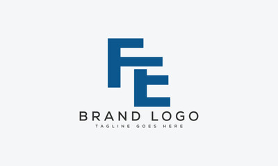 Fototapeta premium letter FE logo design vector template design for brand