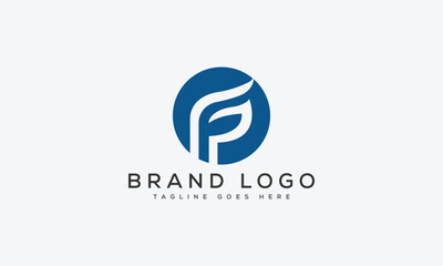 letter Fp logo design vector template design for brand