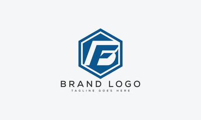 Fototapeta premium letter BF logo design vector template design for brand