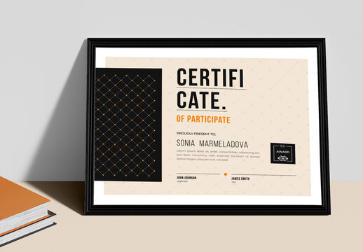 Certificate Design Layout