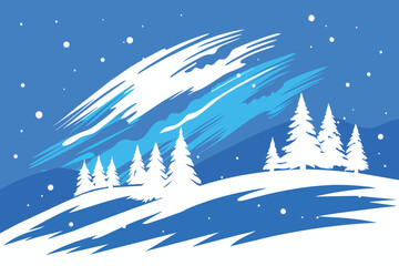 classic blue winter snow and white hand painted background texture with grunge brush strokes6 colors