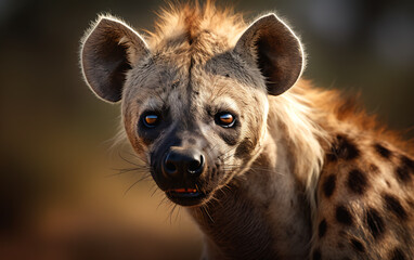 Spotted hyena (Hyaena hyaena) portrait