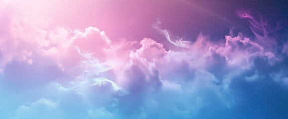 Fototapeta na wymiar light gardient color background wallpaper blue and pink,Abstract color pastel background, A soft sky with cloud background in pastel color
