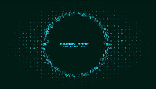 modern binary code tech concept background