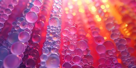 Soothing lava lamp blobs of colorful wax endlessly rise, fall, and merge in a hypnotic cycle