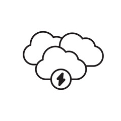 Storm icon design with white background stock illustration