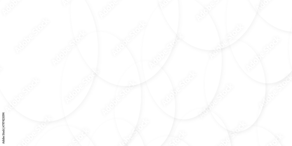 Aufkleber abstract white gradient circle pattern of 3d bubbles background template. abstract white modern tran