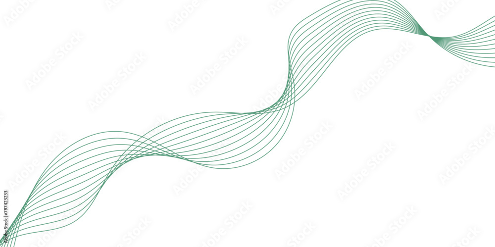 Poster abstract wave line for banner, template, wallpaper background. abstract wave element for design. dig