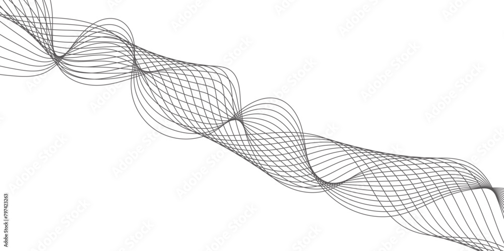 Poster abstract wave line for banner, template, wallpaper background. abstract wave element for design. dig