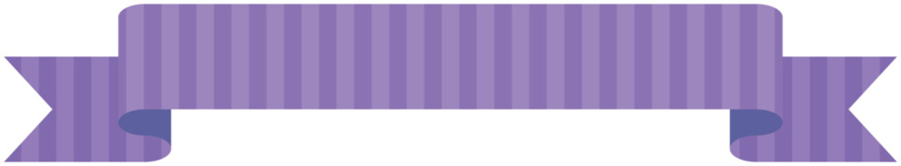 Vector illustration of Simple striped ribbon 2 (purple)