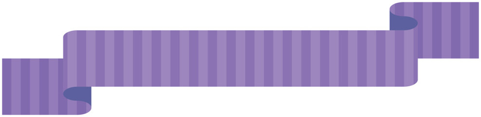 Fototapeta premium Vector illustration of Simple striped ribbon 5 (purple)