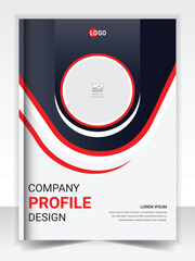 Annual report brochure cover flyer design template vector, Company profile cover presentation