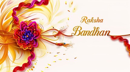 Vector Illustration of Happy Rakhi Festival Greeting Background.ikkustration