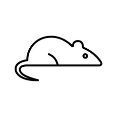Rat icon. sign for mobile concept and web design color editable