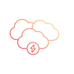 Storm icon design with white background stock illustration