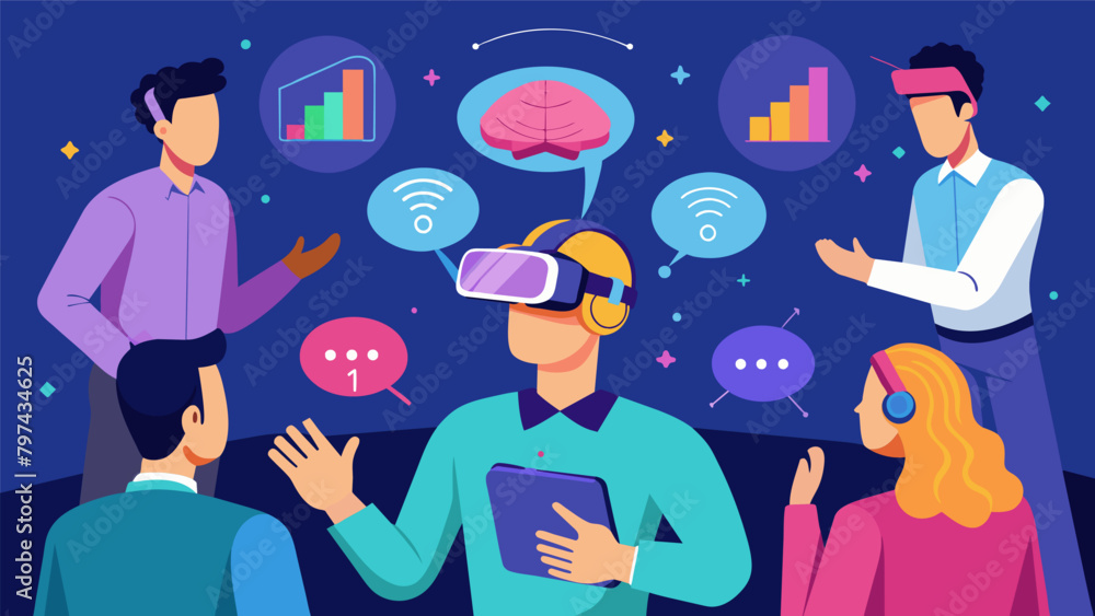 Poster a virtual reality simulation that uses neurotechnology to enhance emotional intelligence and communi