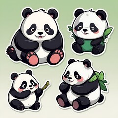 set of panda
