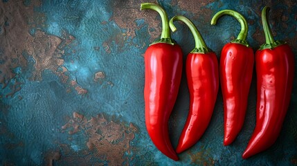 Red Chili Pepper, Classic and iconic, representing the most common spicy variety