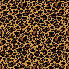 
animal leopard seamless pattern, vector camouflage texture, leopard spots on yellow background.