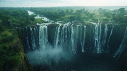  "Victoria Falls in Zambia and Zimbabwe"