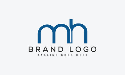 letter MH logo design vector template design for brand