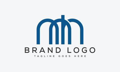 letter MH logo design vector template design for brand