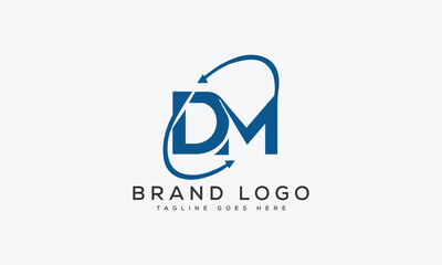 Obraz premium letter DM logo design vector template design for brand
