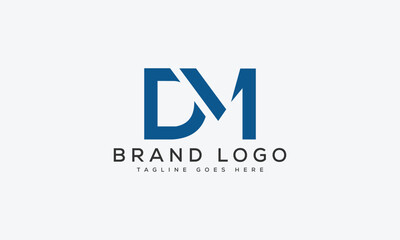 letter DM logo design vector template design for brand
