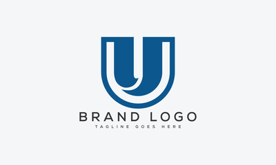 letter U logo design vector template design for brand