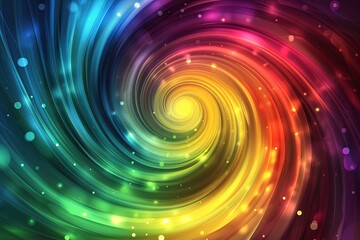 Digital Aurora Vectors: Vividly Swirling Colors