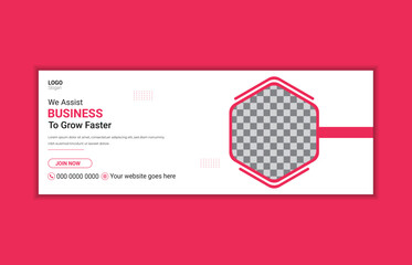 social media facebook cover banner post template